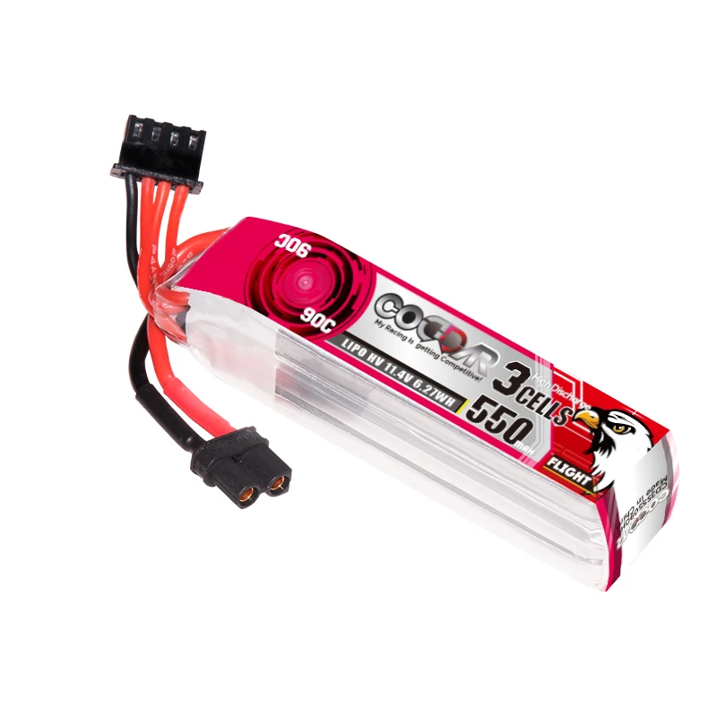 Литий-полимерный аккумулятор CODDAR LiPo 3S 550MAH 11 4 V 90C XT30 FPV Дрон высокого напряжения HV LiHV RC батарея