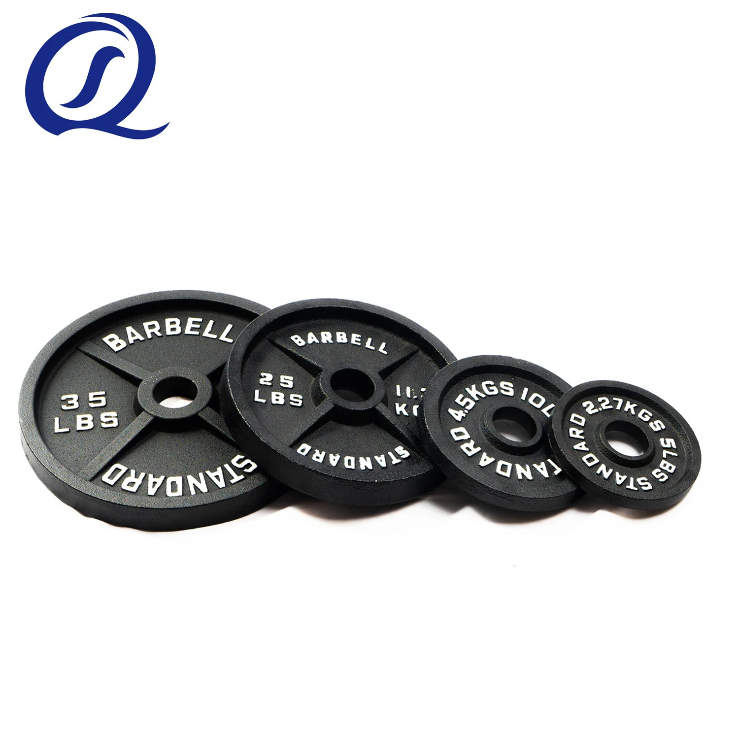Wholesale Customized Casting Iron 10lb 15lb 25lb 35lb 45lb 55 lb Training Lifting Weightlifting Weight Bumper Plates