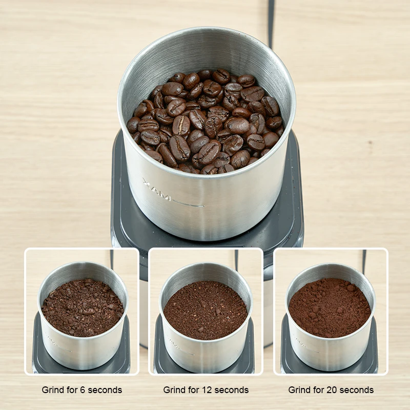 High Speed Portable Coffee Bean Grinder 304 Stainless Steel Blades Espresso Drip Coffee Blender Grain Beans Mill Spice