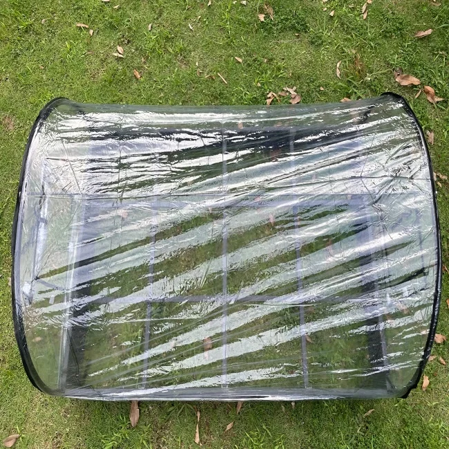 Jaalex Outdoor Wooden Waterproof Rectangular Garden Planter Bed Flexible Plastic Planting Box