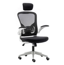 Foshan High quality black gold Swivel fabric mesh executive office chairs home office desk and chair