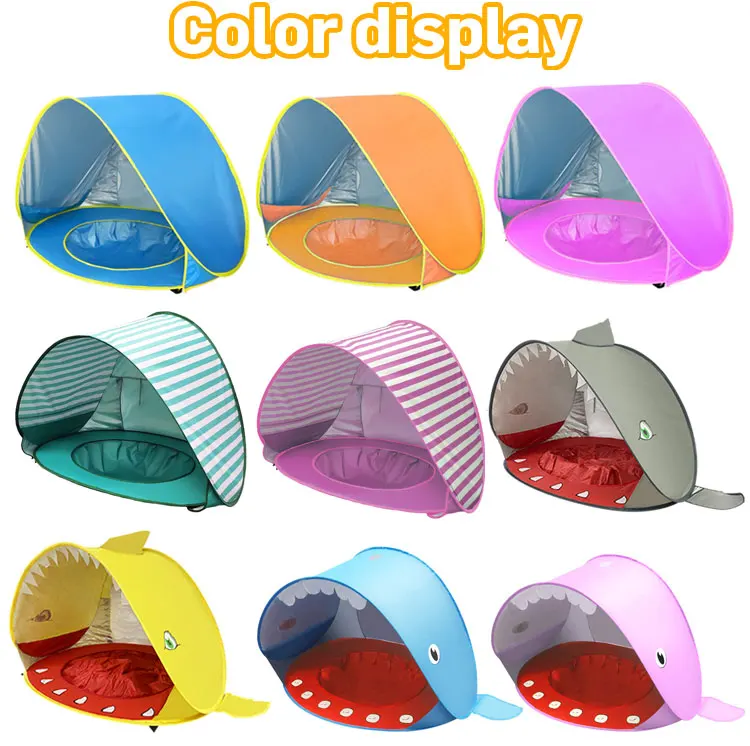 High Quality Outdoor Garden Backyard Kids Play Sun Shelter Quick Pop-Up Baby Beach Tent