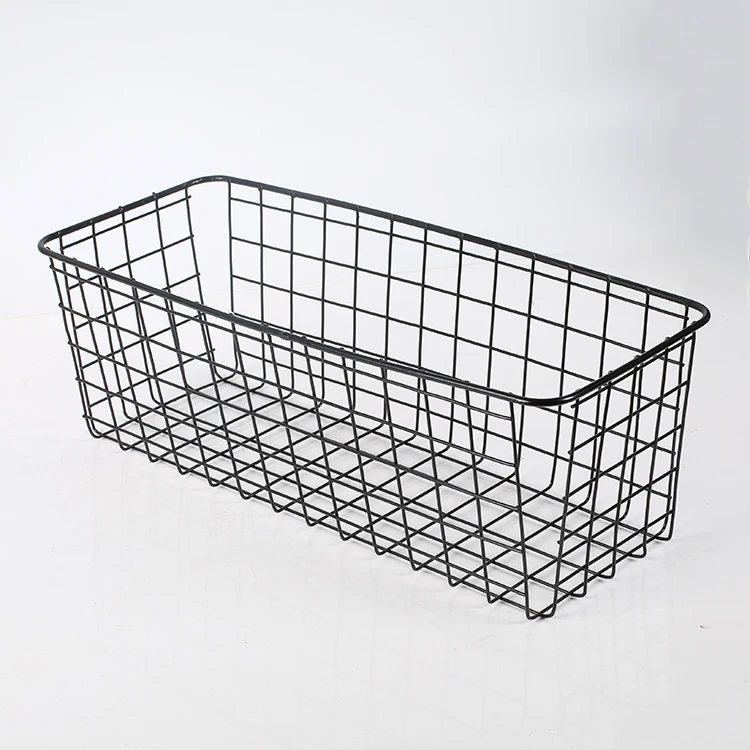 
Multifunction usage wall mounted basket hanging storage wire basket storage 