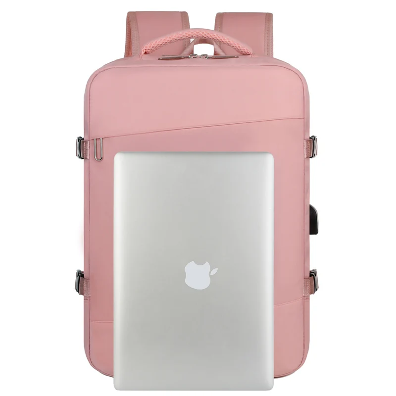 15.6 Inch Multi-function Laptop Backpack with USB Charging Port Carry on Luggage Expandable Large Capacity Travel Backpack