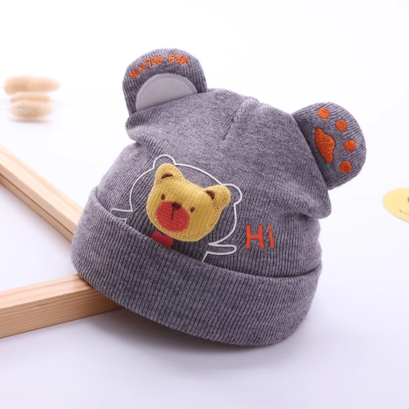 Высококачественная фабричная детская шапка Spot, вязаная теплая дизайнерская Милая вязаная крючком зимняя шапка с маленьким тигром