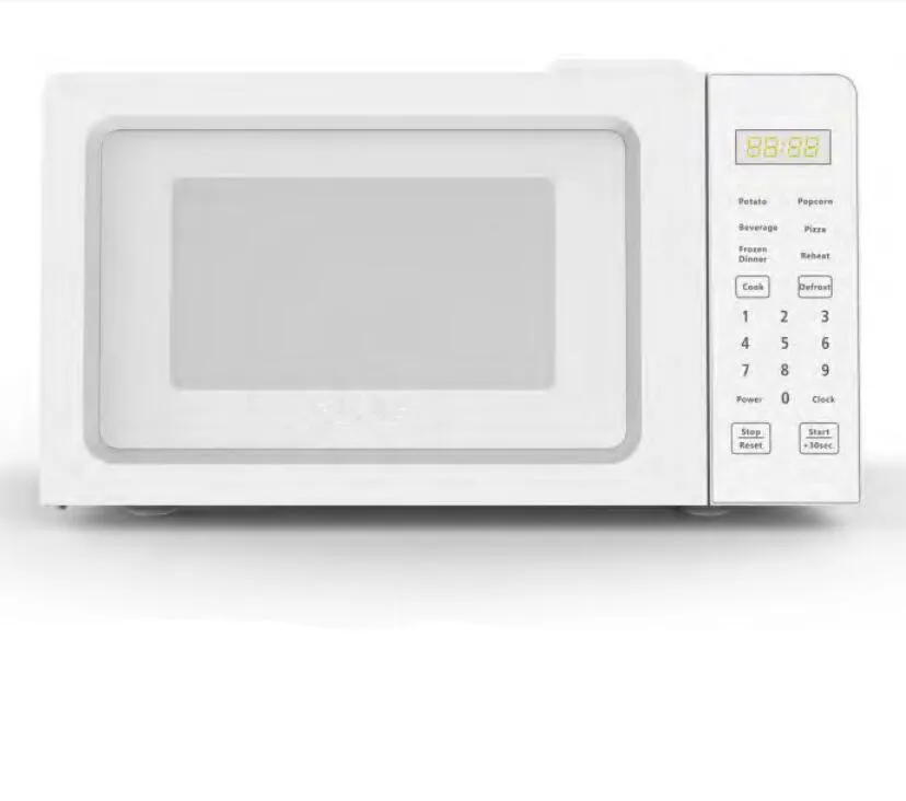 20L 220V Mechanical Control White Household Microwave Oven