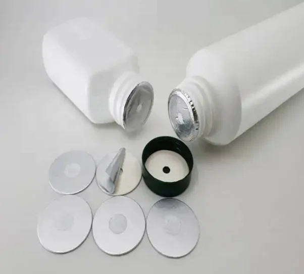 Customize Sizes Chemical Bottle Airflow Aluminum Foil Induction Packaging Vents with E-PTFE Membrane