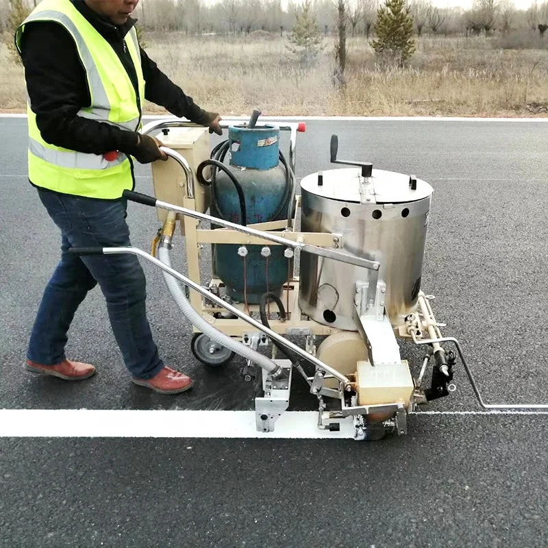 Cold spraying road field line marker line marking machine