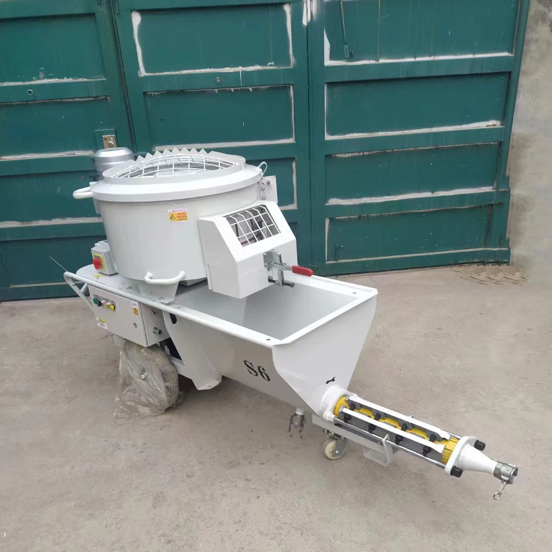 Concrete screw Mortar Spraying Machine YANGFENG S6 Cement Mortar Spray Machine