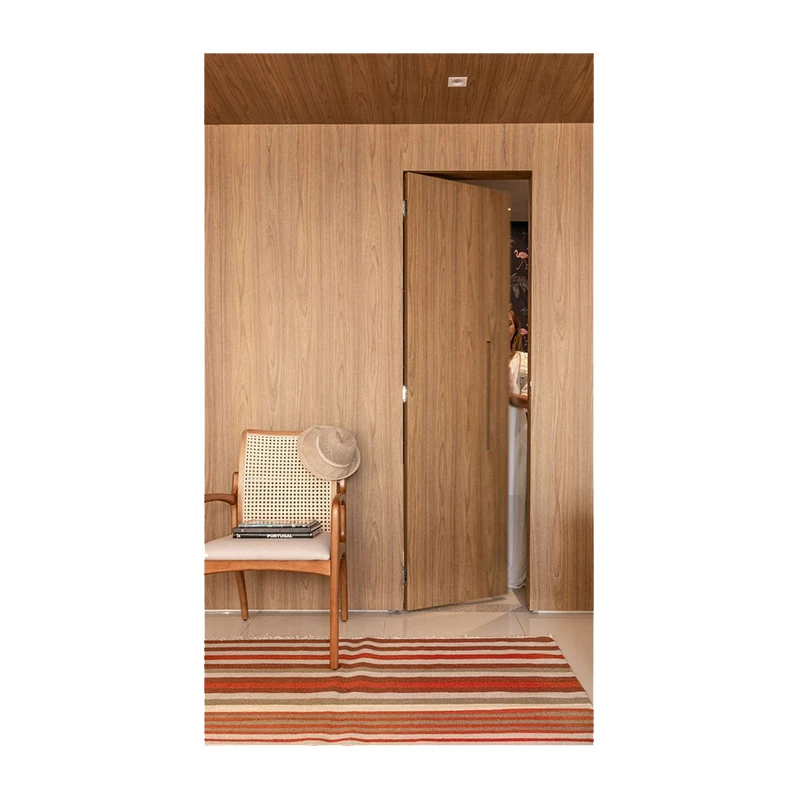 Customized aluminum frame wooden door modern design invisible secret door adjustable hidden invisible concealed door