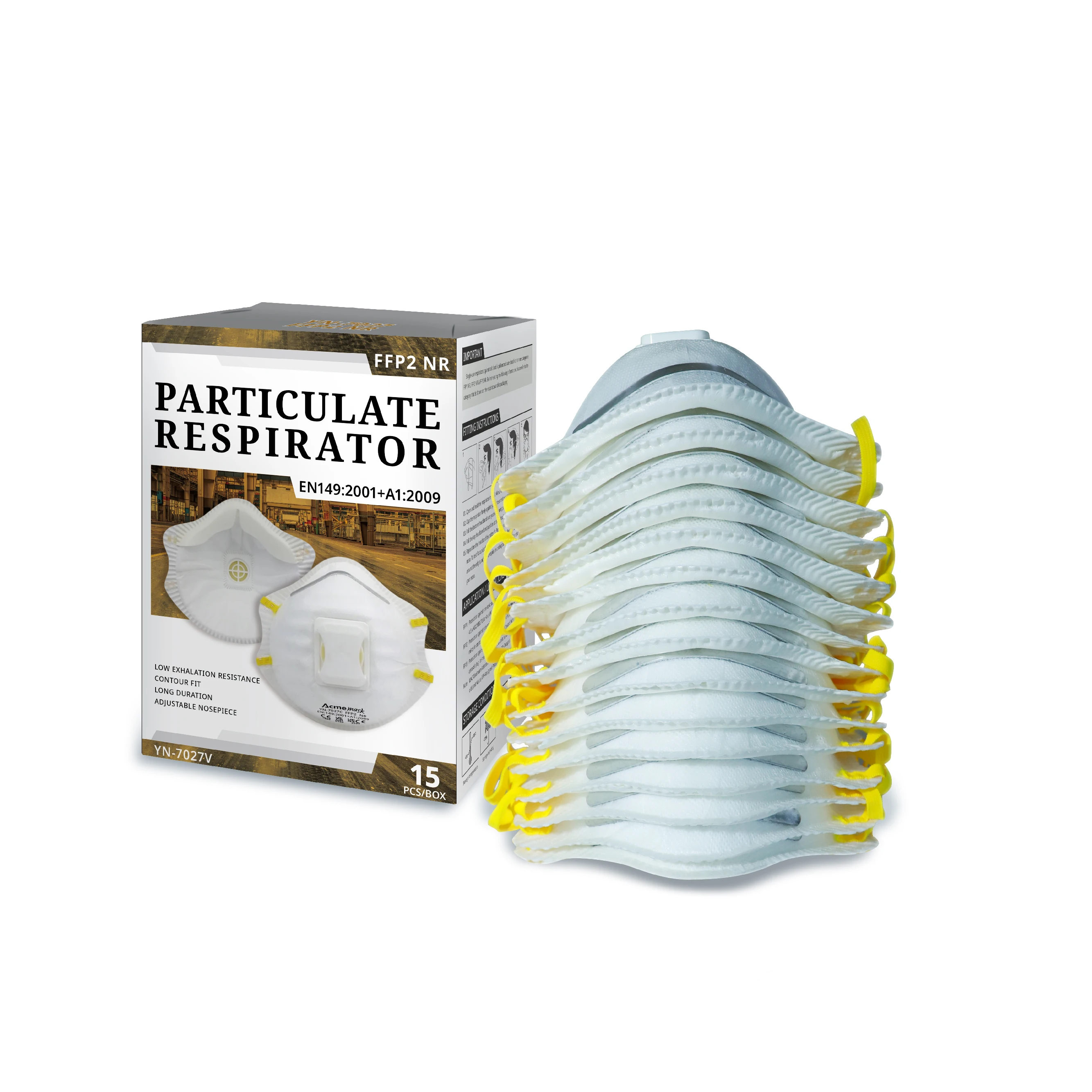 Premium Quality Disposable EN149 FFP2 Particulate Respirator With Exhalation Valve For Sale