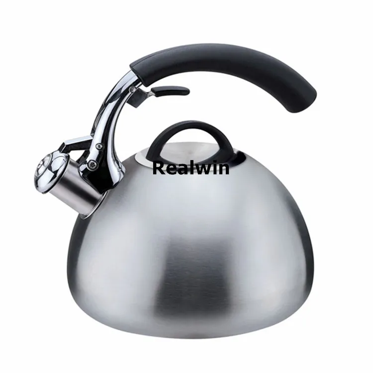 Household 304 Stainless Steel Boil Water Kettle Handle half ball Bronze Whistle Pot Induction Cooker Kitchen induction kettle