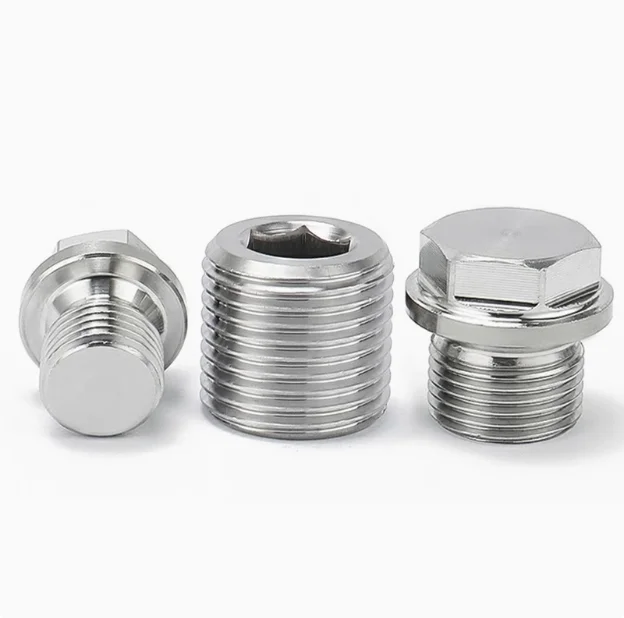 M8M10G1/8G1/4G1/2 Inch 304 Stainless Steel Hexagon Socket Plug Oil Plug Seal