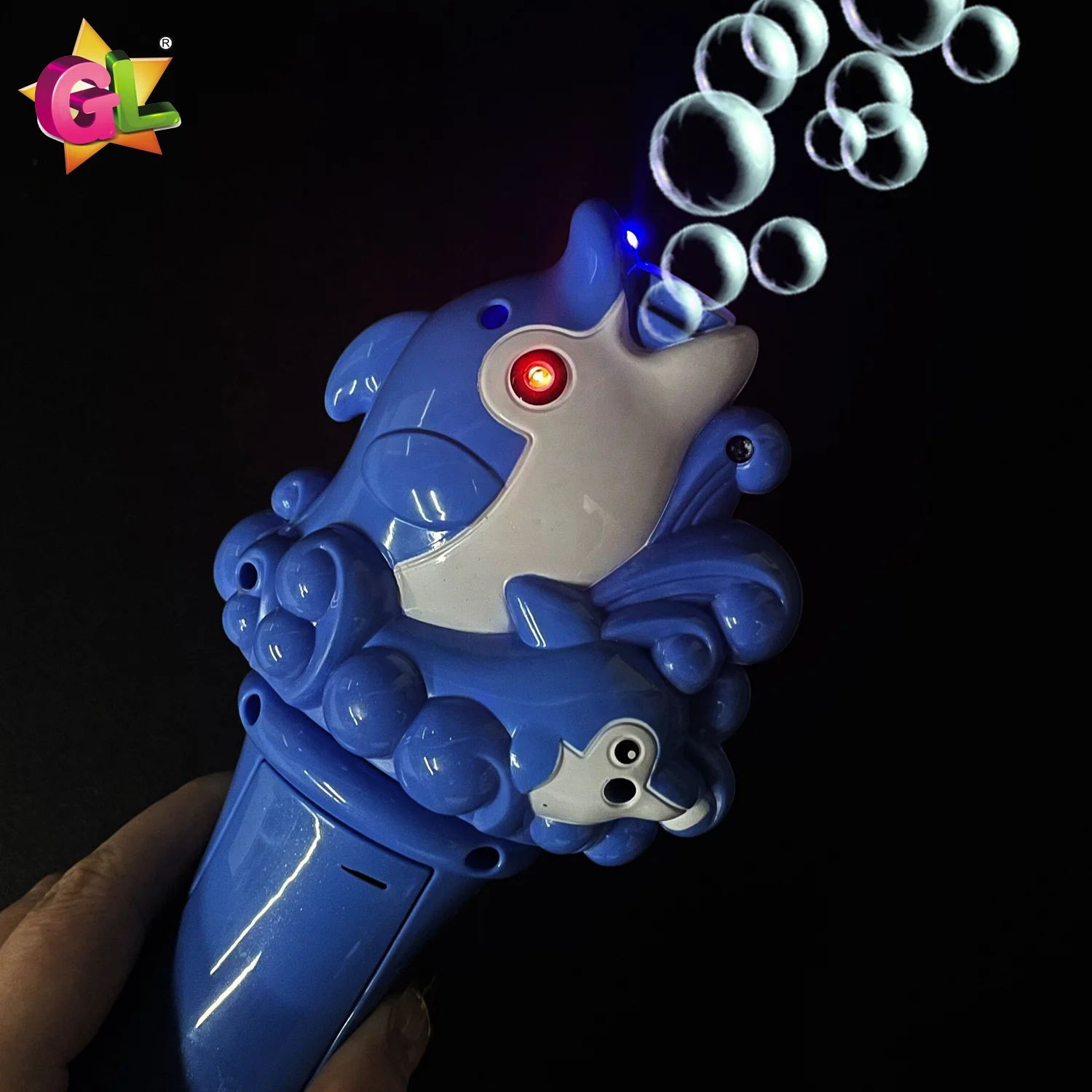 Light Up Bubble Toys led mini cartoon fish bubble wands with sound fun gifts for kids summer outdoor toys