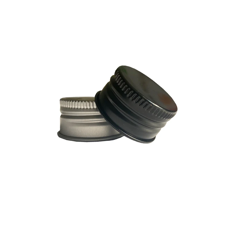 20mm 25mm 28mm 30mm Thread Aluminum Pilfer Proof Lid Metal Ropp Cap pilfer proof tamper evident wine bottle beverage caps