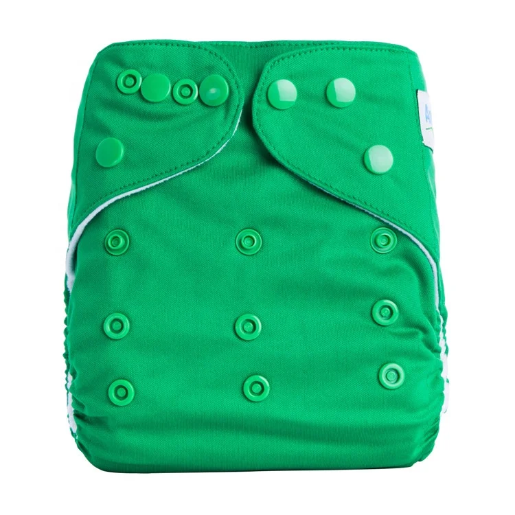 
Wholesale Solid Color Baby Diapers AIO Newborn Baby 100% Cotton Cloth Diaper 