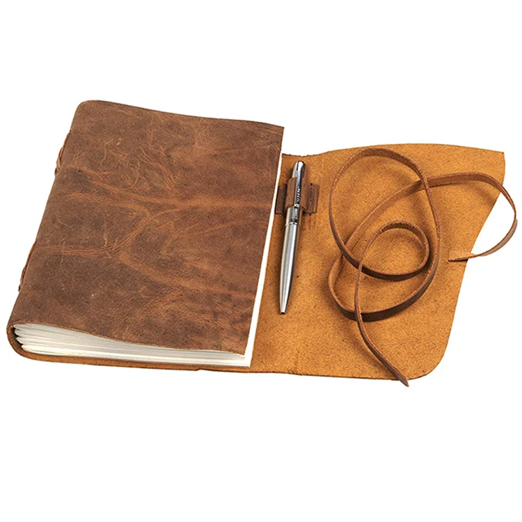Hot Selling Custom Logo  Business luxury Leather Promotional Notebook Journal Gift Set