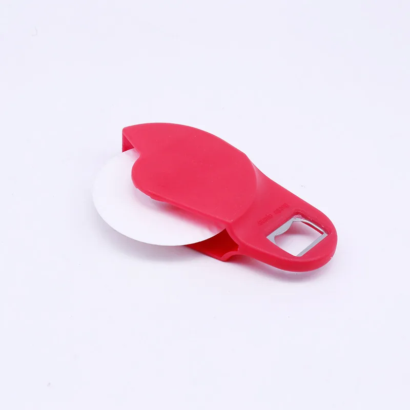 New Product Ideas Kitchen Gadget 2024 Food Grade Pizza Cutter Slicer with Bottle Opener 3 in 1 Baking Tool