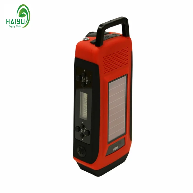 Outdoor Emergency Dry Battery Sos Alarm Chargeable Hand Crank Radio