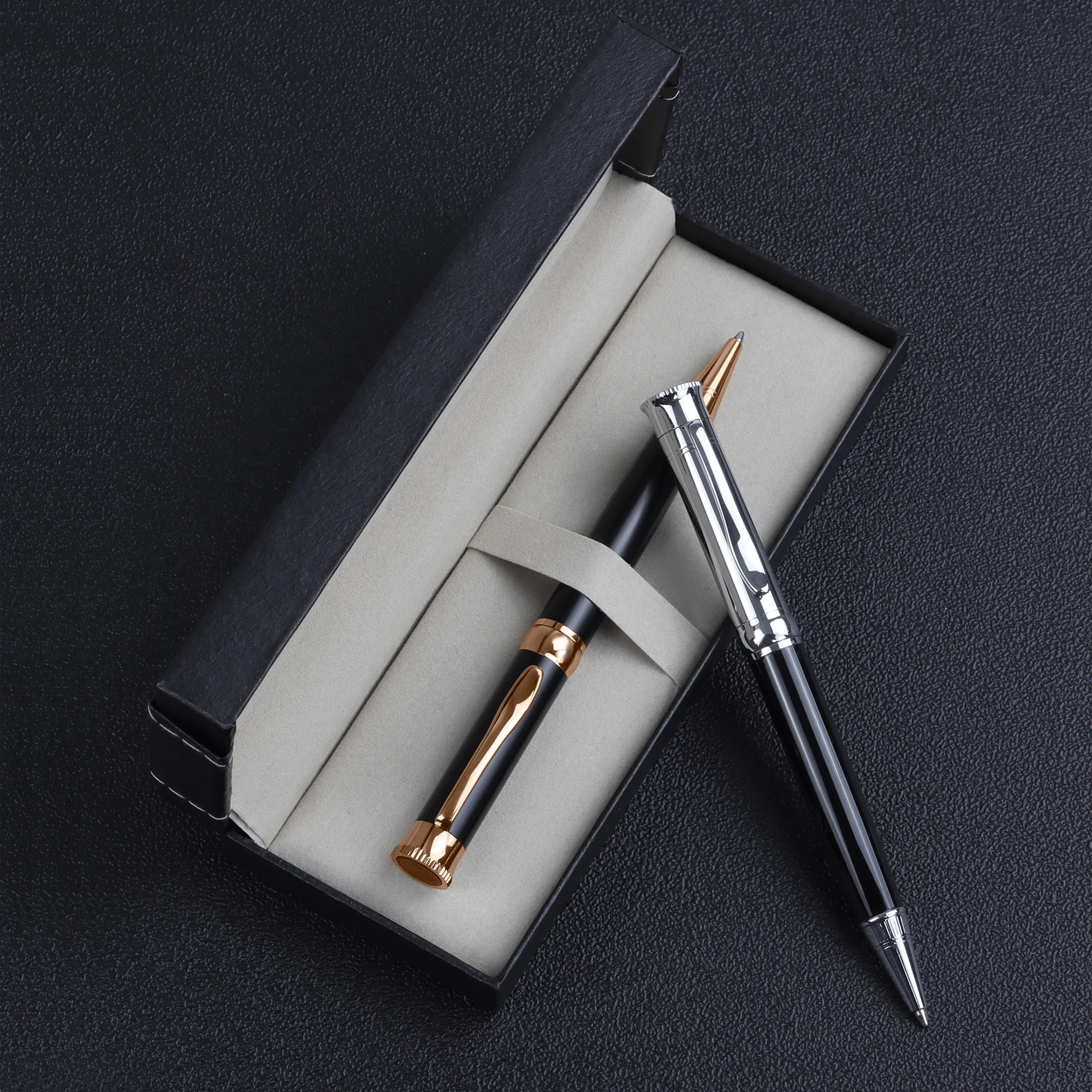 LT Luxury Business Hotel VIP Gift Stainless Steel Metal Signature Parker Ink Premium Ballpoint Rollerball Pen With Custom Logo