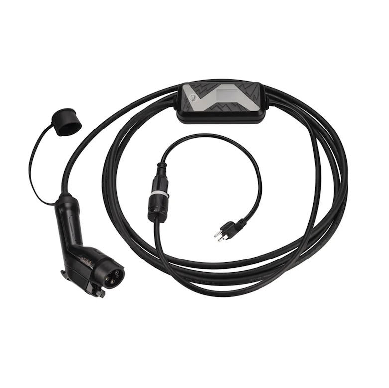 Зарядный кабель типа 1 для электромобилей, с блоком управления 16 А, с регулируемым разъемом, способ зарядки