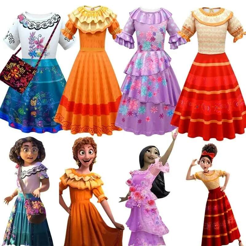 Encanto Party Supplies Cosplay Costume Encanto Dress Clothes For Kids
