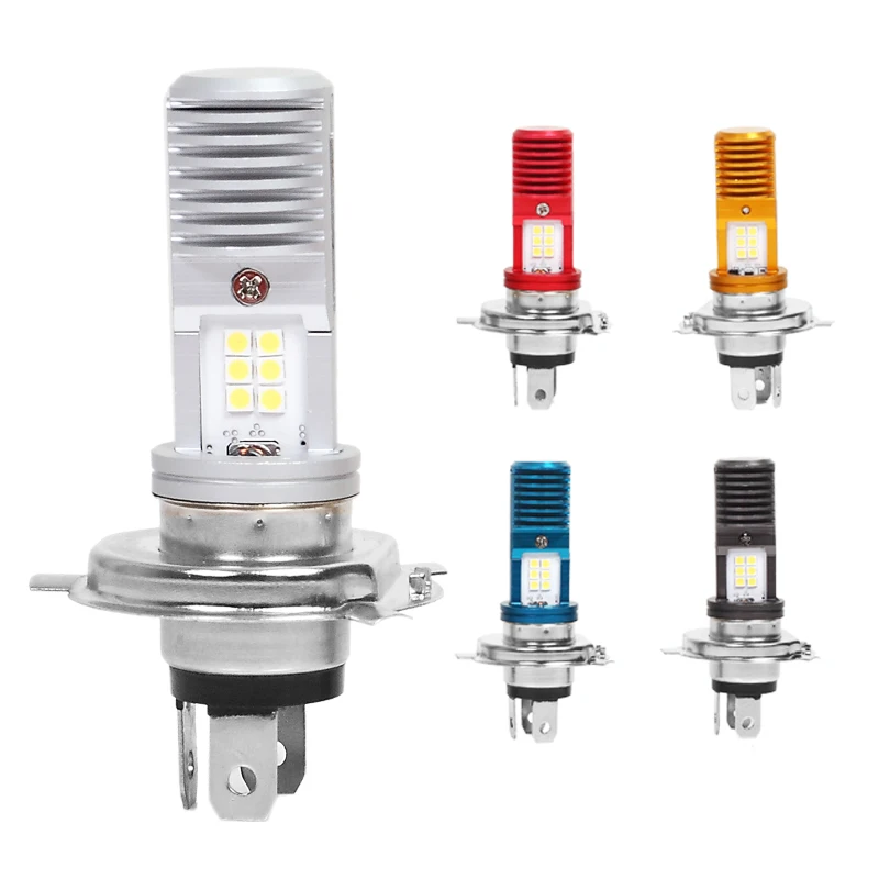 Automobiles HS HS1 H4 Motorcycle 8-80V 7/6W Led Headlight Bulbs Motorbike