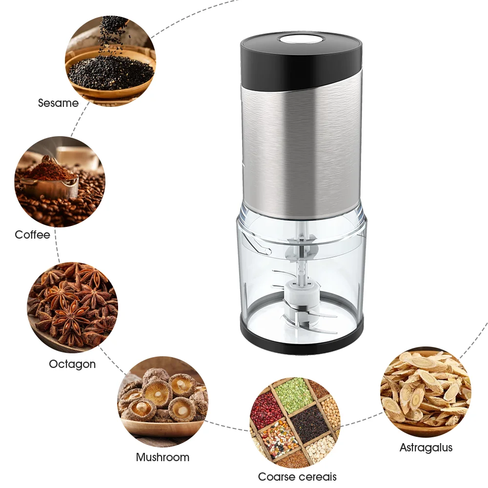 Portable blender machine cutter Mini food mixer meat grinder Vegetable Chopper slicer