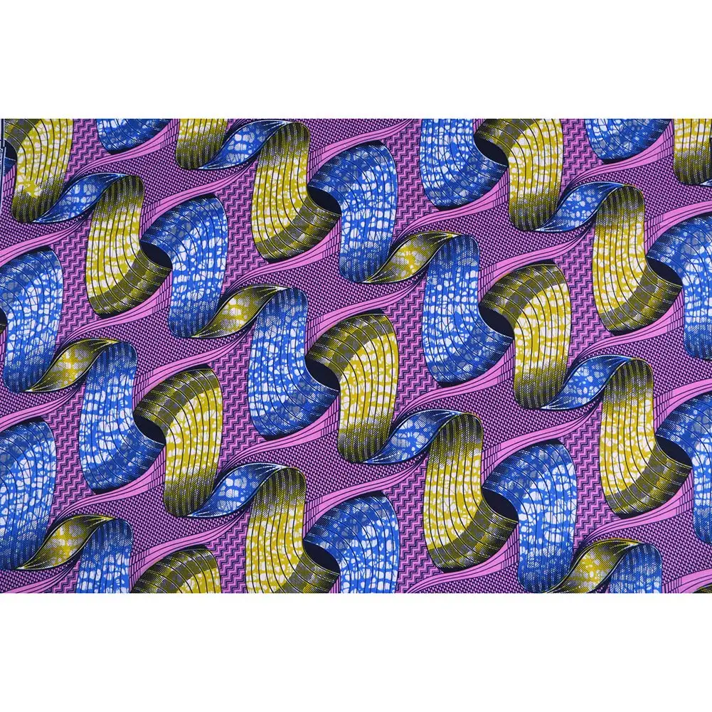 African Wax Prints Fabric New Ankara Bazin 6 Yards African Fabric for Party Dress