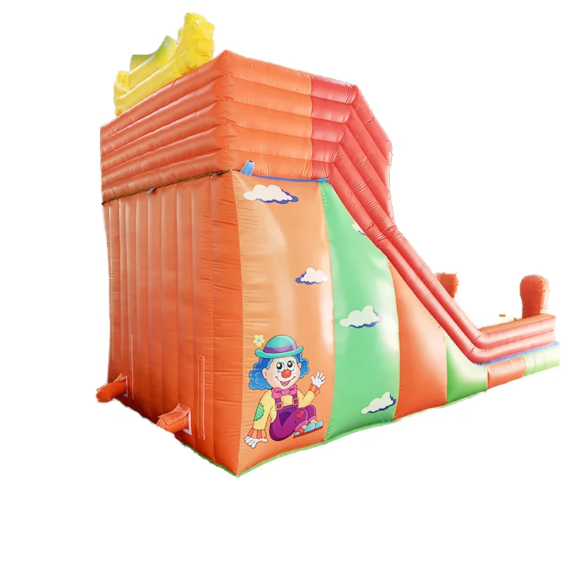 Custom Circus Clown PVC Inflatable Slide for Kids for Carnival & Play