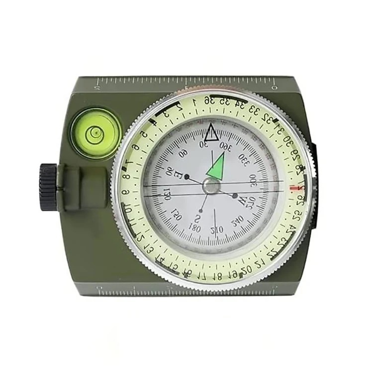 Multifunctional Orienteering Lensatic Waterproof Shakeproof Inclinometer Compass For Sighting Hiking Survival