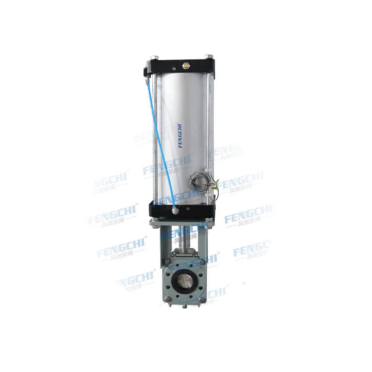 
Normally closed pneumatic knife gate valve 
