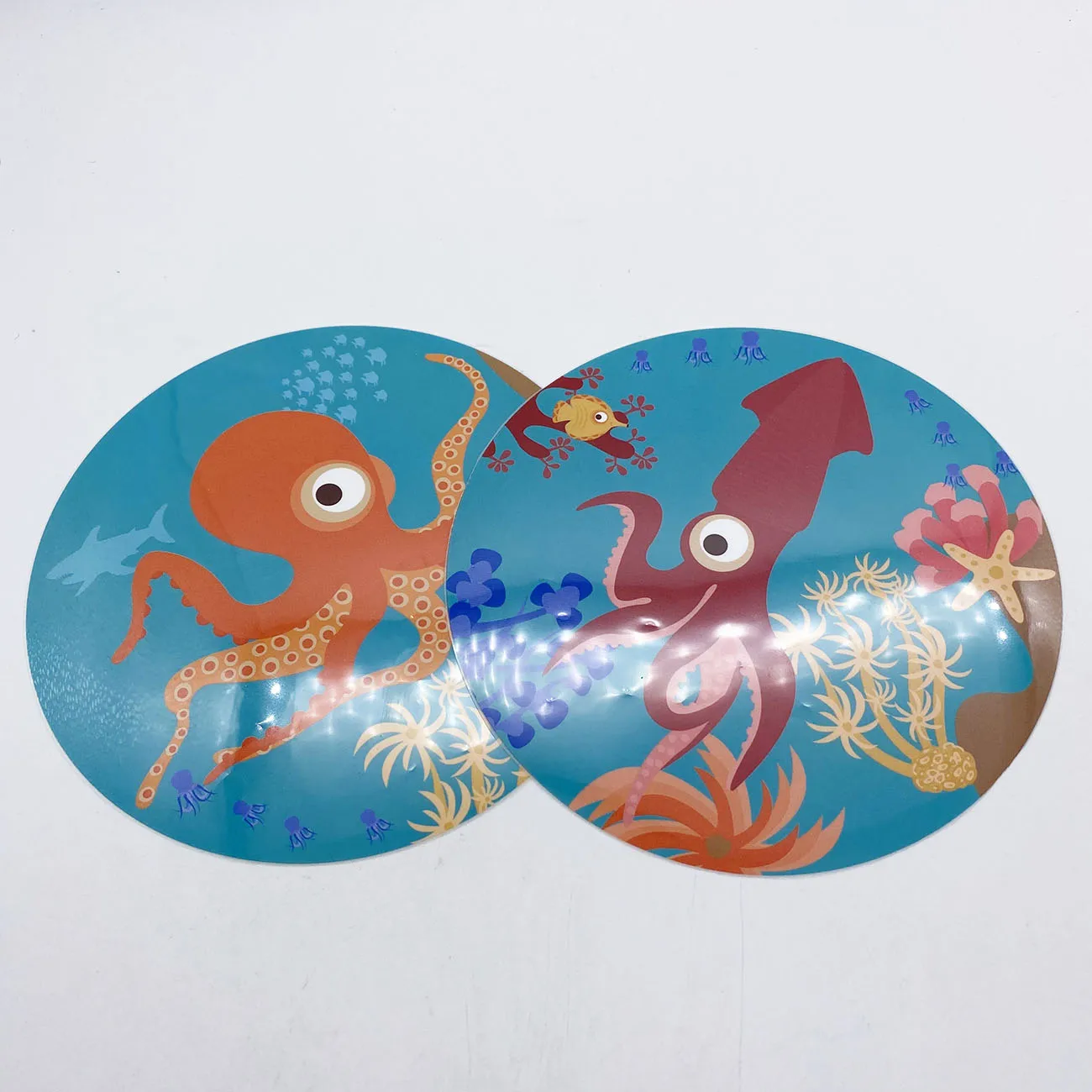 
Custom Printing Cartoon Octopus Heat Press Transfer Stickers 