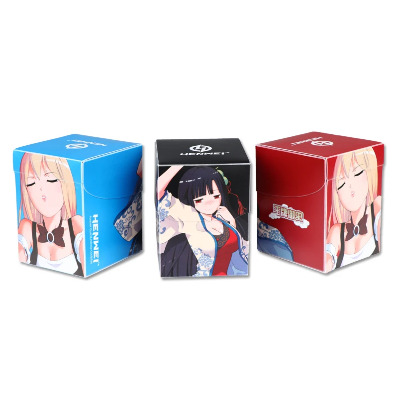 Custom Printing PP Plastic Deck Box For TCG MTC Yu-Gi-Oh Large Capacity Card Box Protection