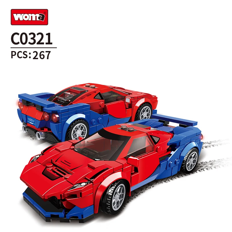 WOMA TOYS C0321 Factory Moc Car Toy Model Assemble Brick Car Building Block Sets Kit For Kids Child
