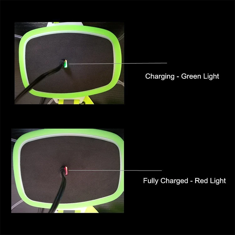  360 Reflective Vest Rechargeable USB Multicolored LED Safety Light Gear for Runner Bike
