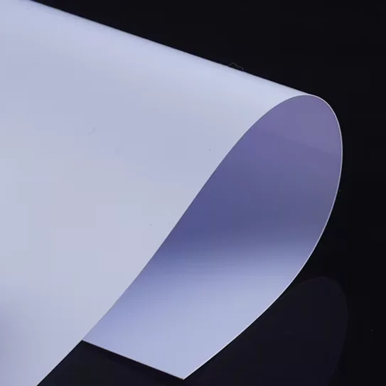 High grade PVC Film opaque white thick pvc plastic sheet for playing card