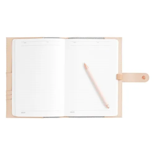 New Release Custom A5 Pu Leather Hard Cover Journal Agenda Notebook with Pen Holder for 2022 Dairy