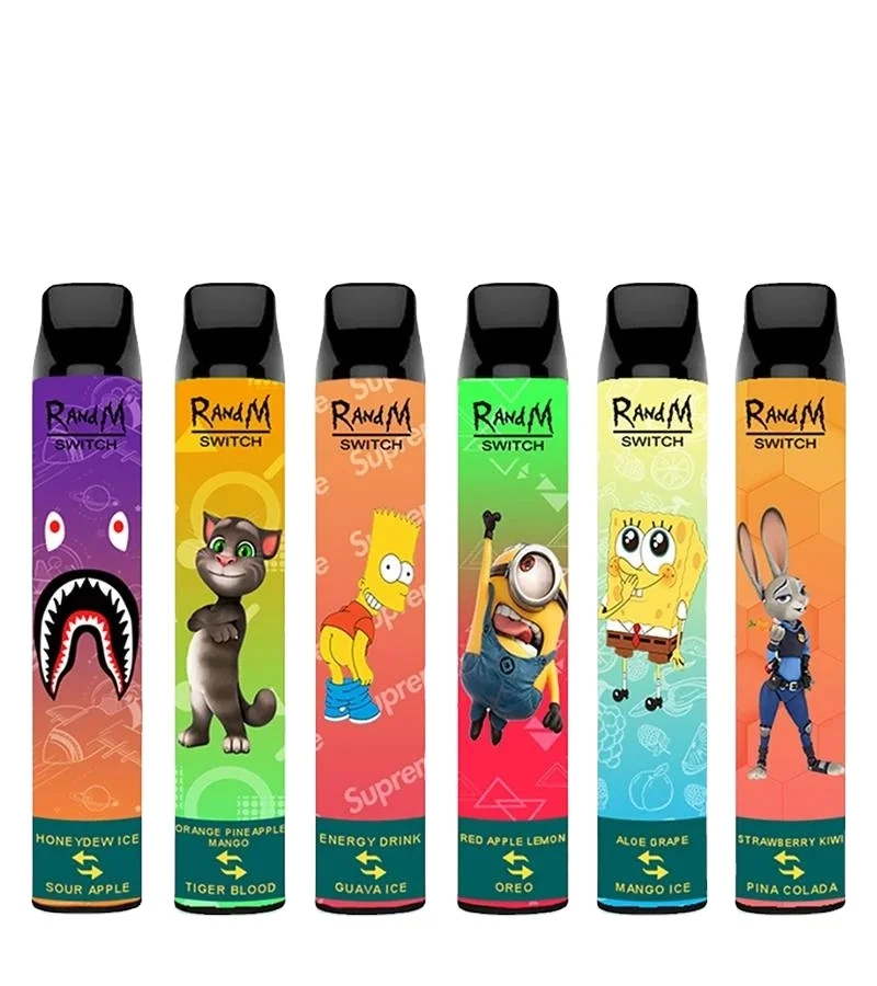 RandM Switch 2in1 2400 Puffs Disposable Vapes R And M Vapes English Russia Packaging