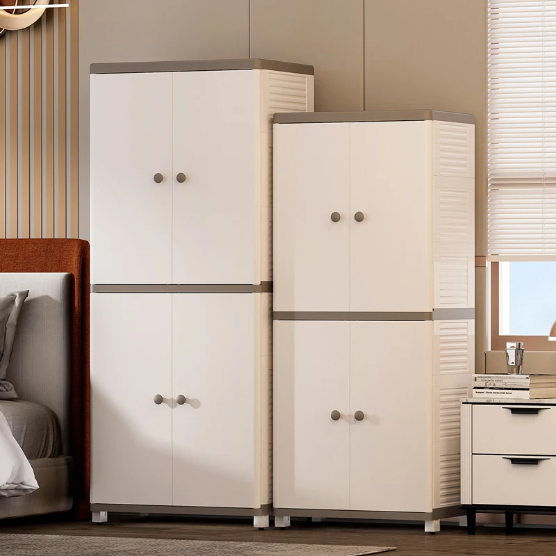 Multifunctional multilayer bedroom portable plastic wardrobe bathroom lightweight cabinet storage  box