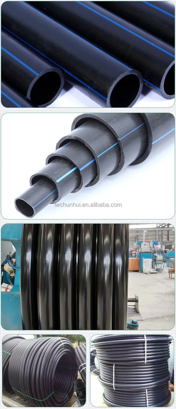 Труба ldpe для орошения Hdpe рулонная катушка фермы в наличии