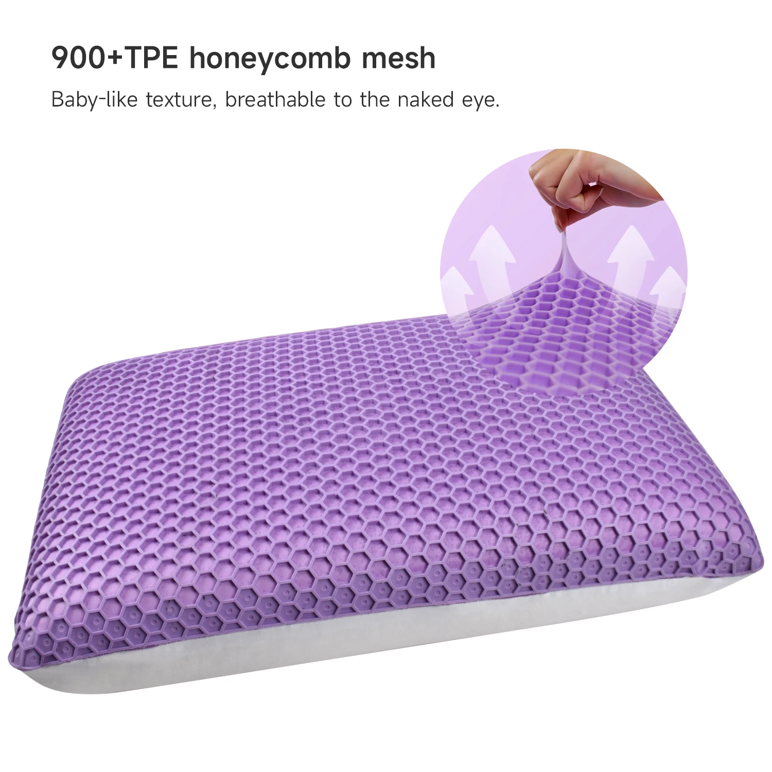 TPE Cover Memory Foam Pillow with Cooling Gel Orthopedic Cervical Neck Support Home Decor Functional Pillow