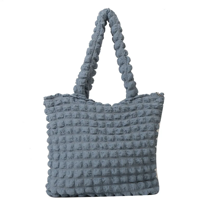 New Arrival Wrinkle Cloud Bags Women Handbags Ladies Wholesale Personality Bubble Flower Quilted Underarm Tote Shopping Bag