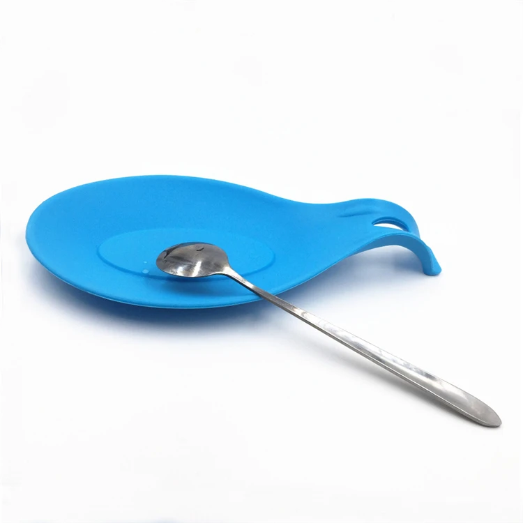 Cooking Utensils Kitchen Accessories Custom Silicone Spoon Rest Stands Soup Spoon Holder for Spoon Chopstick Organizer Shelf