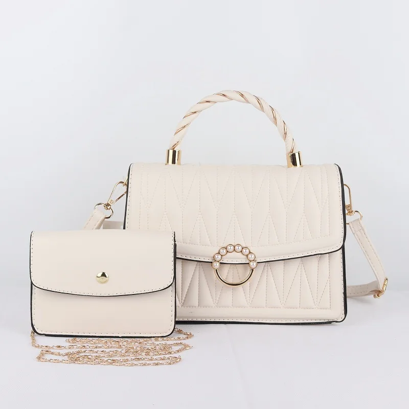 Wholesale fashion new hot sale pu leather ladies cross body purses and wallets sets girls sling bags women tote hand bags