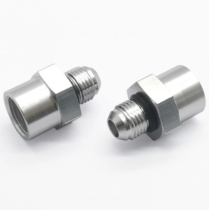 Factory customized Auto parts M16X1.5 threaded hose fitting adapter aluminum 6061