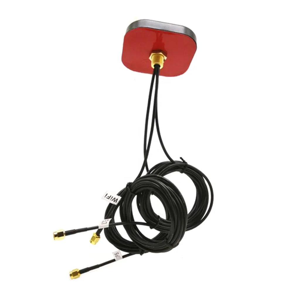 Hot Sale Omni Directional Waterproof Outdoor Combined 3-in-1 Active Glonass GPS+WIFI 4G Combo Antenna