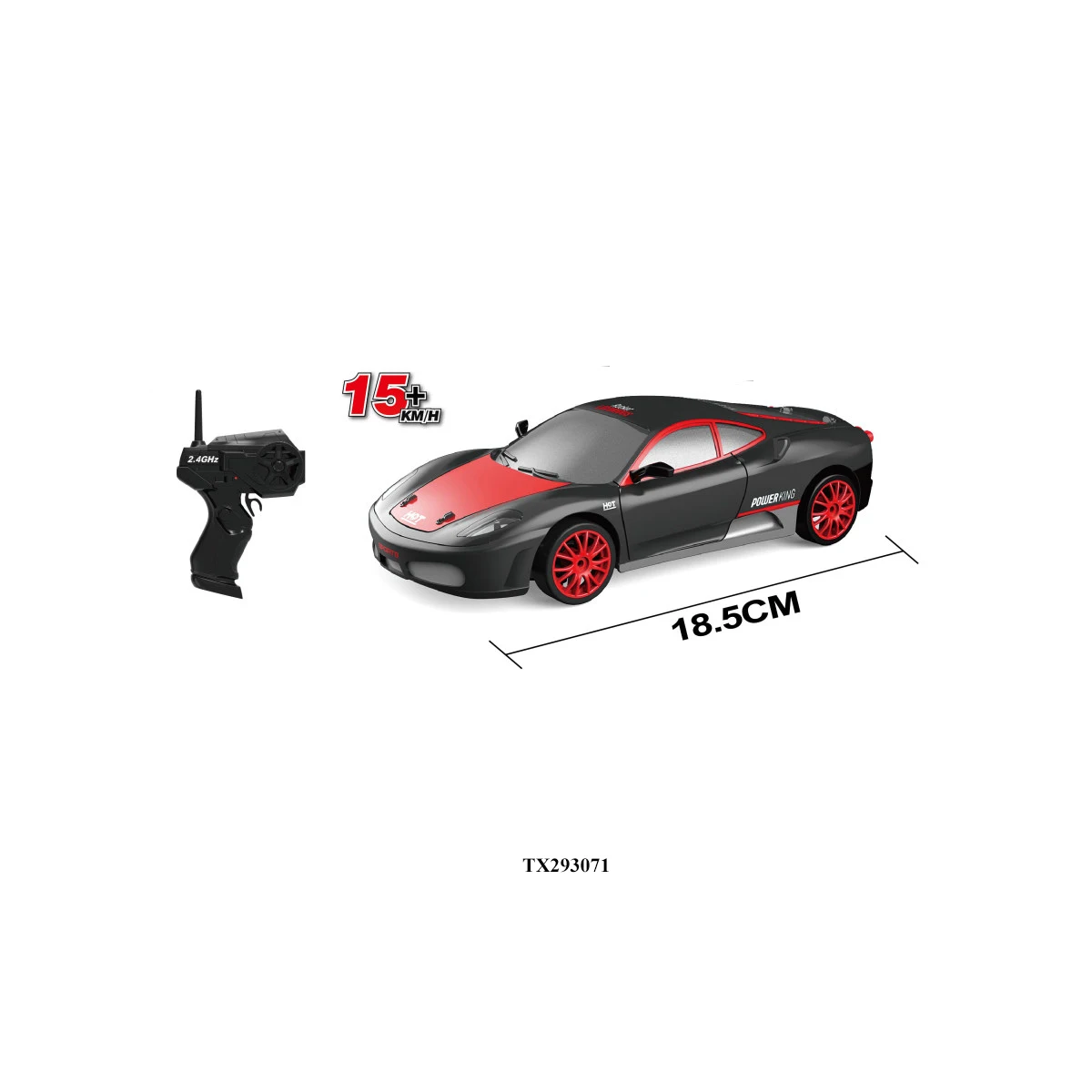 Simulation 2.4 GHz 1:24 Drift Returns Remote Control Racing Car speed   drive TPR wheels with LED light RC toy for kid