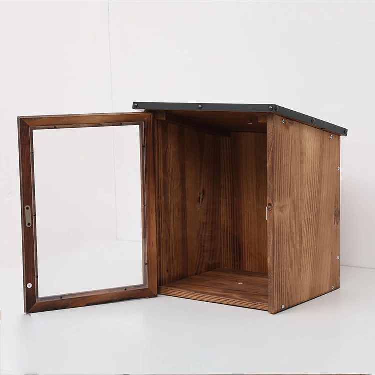Outdoor Library Book Box Outdoor Wooden Literature Exchange Little Wood Cabinet Free Literature Exchange Box