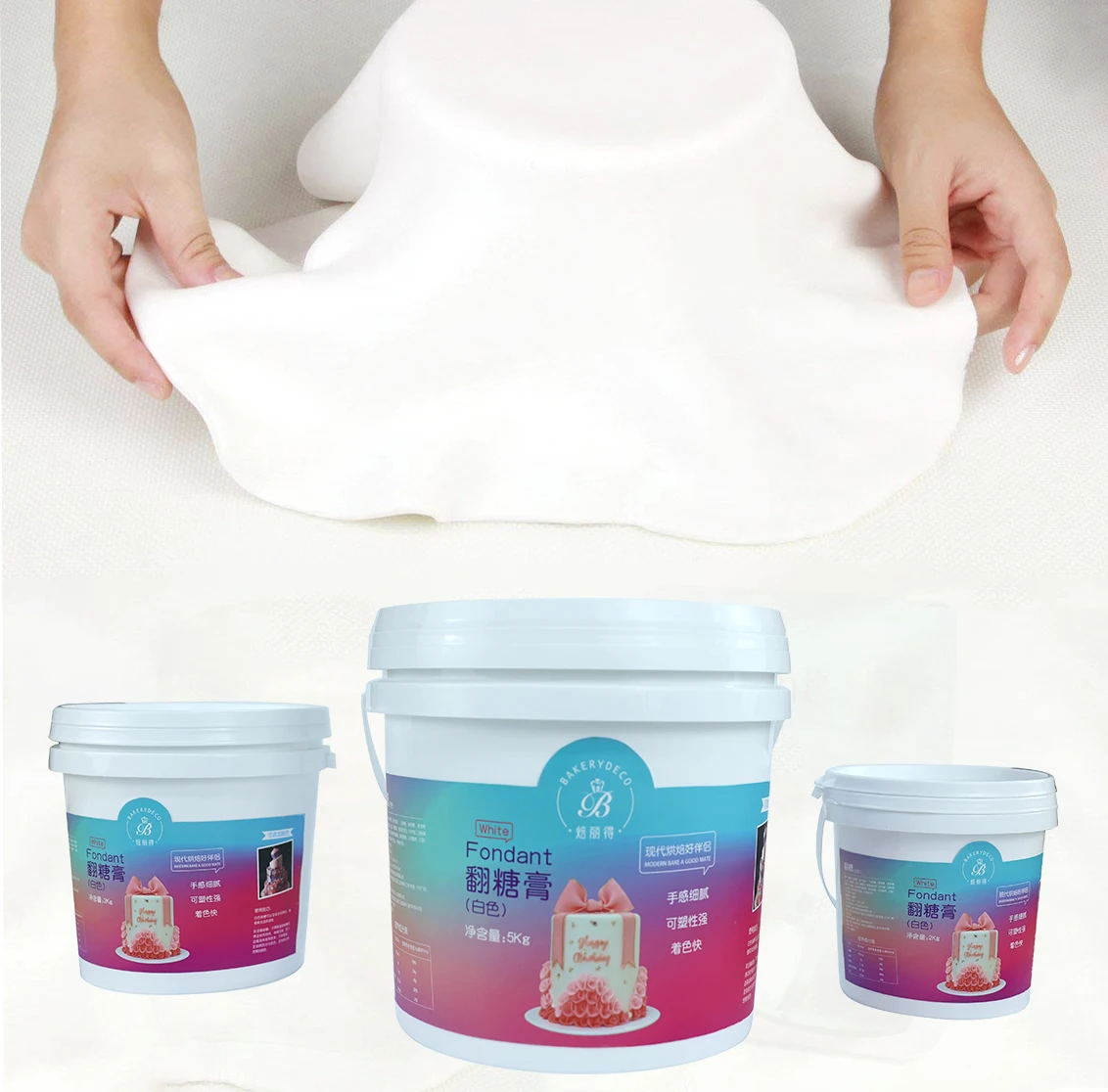 Wholesale Edible cake decoration pastry  fondant icing sugar cake paste